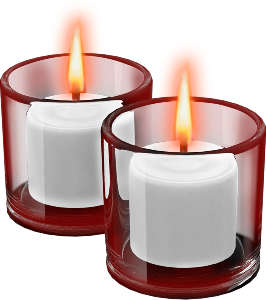 a pair of candles
